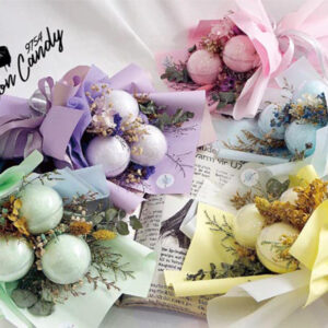 棉花糖花束-3入球球款